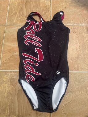 GK Black and Maroon 'Roll Tide' One-Piece Dance Costume